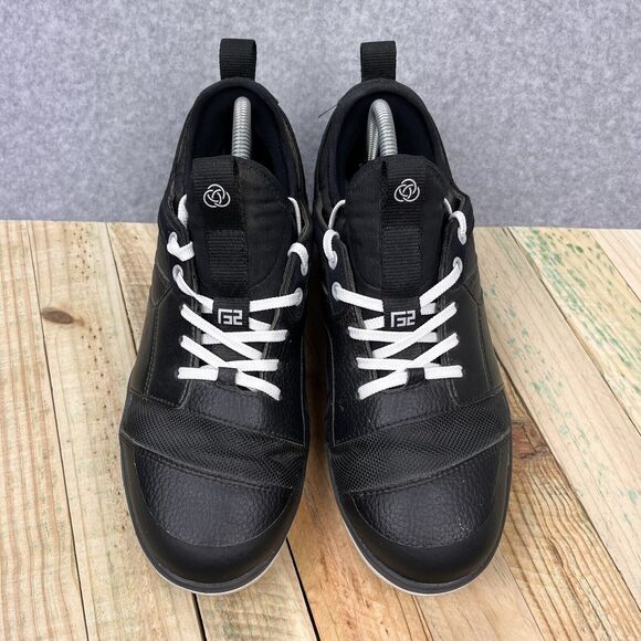 Athalonz GF2 Turf Baseball Softball Shoes Mens Size 8 Golf Black White Cleats - Picture 3 of 12